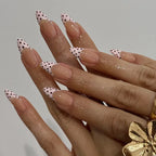 Long Stiletto Press-On Nails — Pink