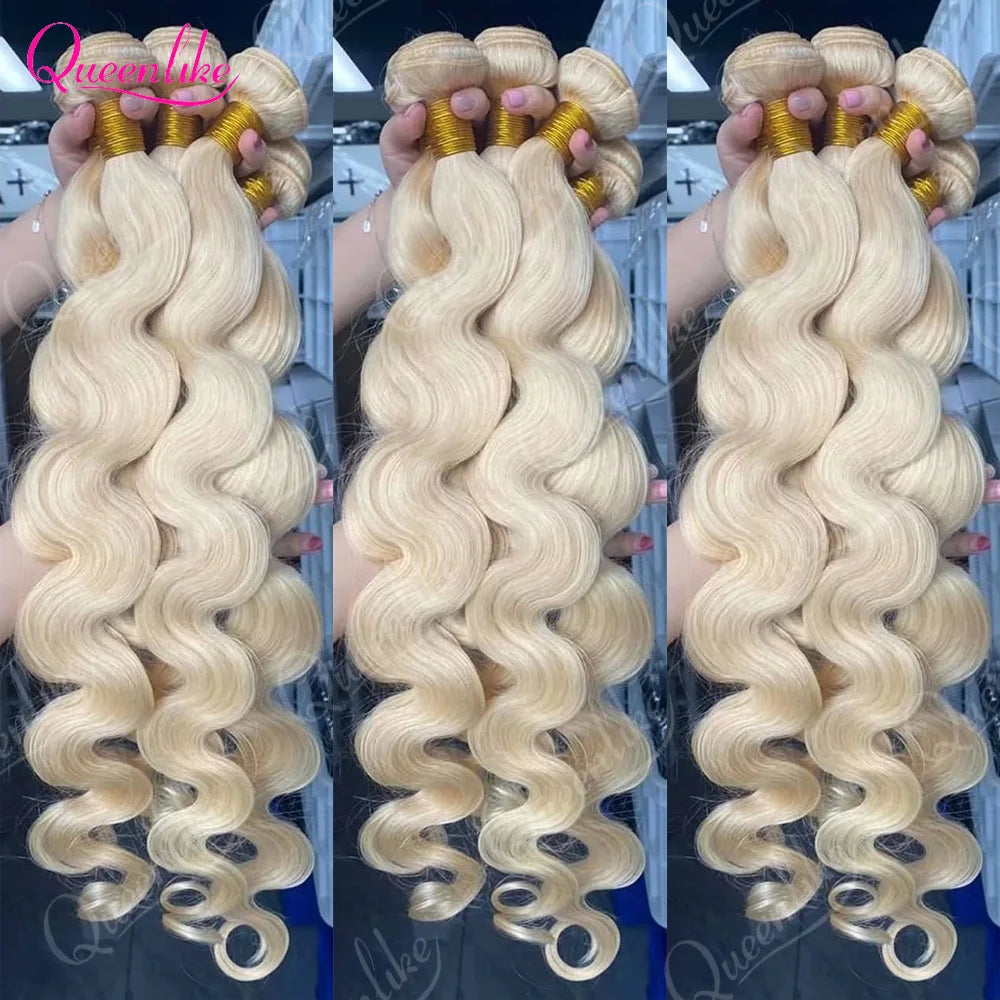 613 Blonde Body Wave Bundle Set — 100% Human Hair