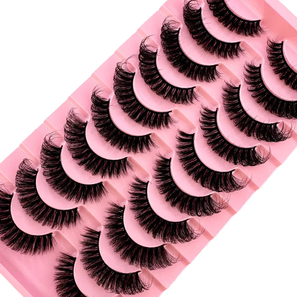 8D Mink Lashes — 10 Pairs