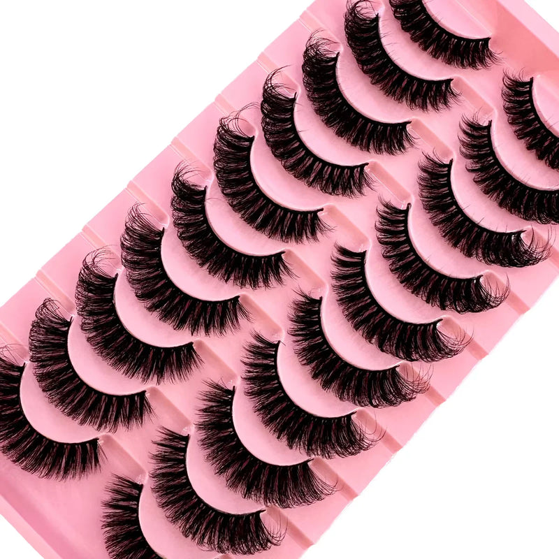 8D Mink Lashes — 10 Pairs