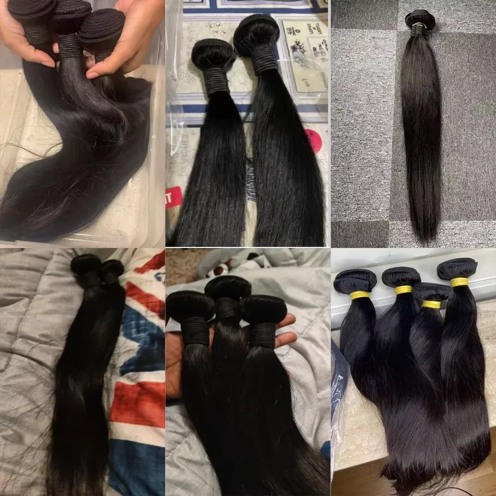 Raw Straight Bundles — 26 to 30 Inch