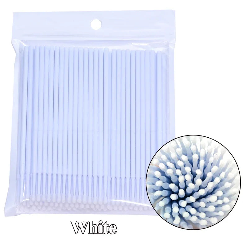 Lash Cleaning Micro Swabs — 100 Pack