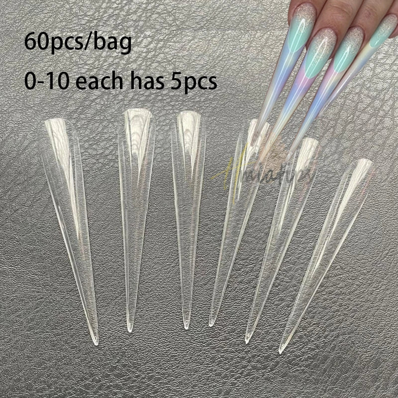 Extra Short Coffin Gel Tips — XXS