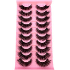 8D Mink Lashes — 10 Pairs