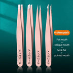 Brow Tweezers Set — 4 Piece