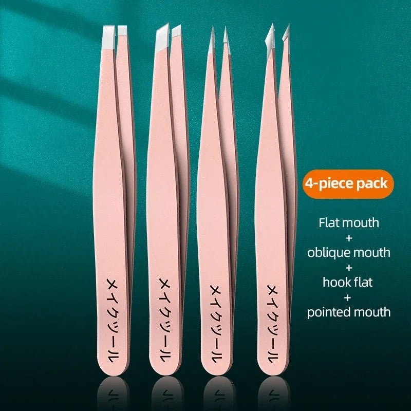 Brow Tweezers Set — 4 Piece
