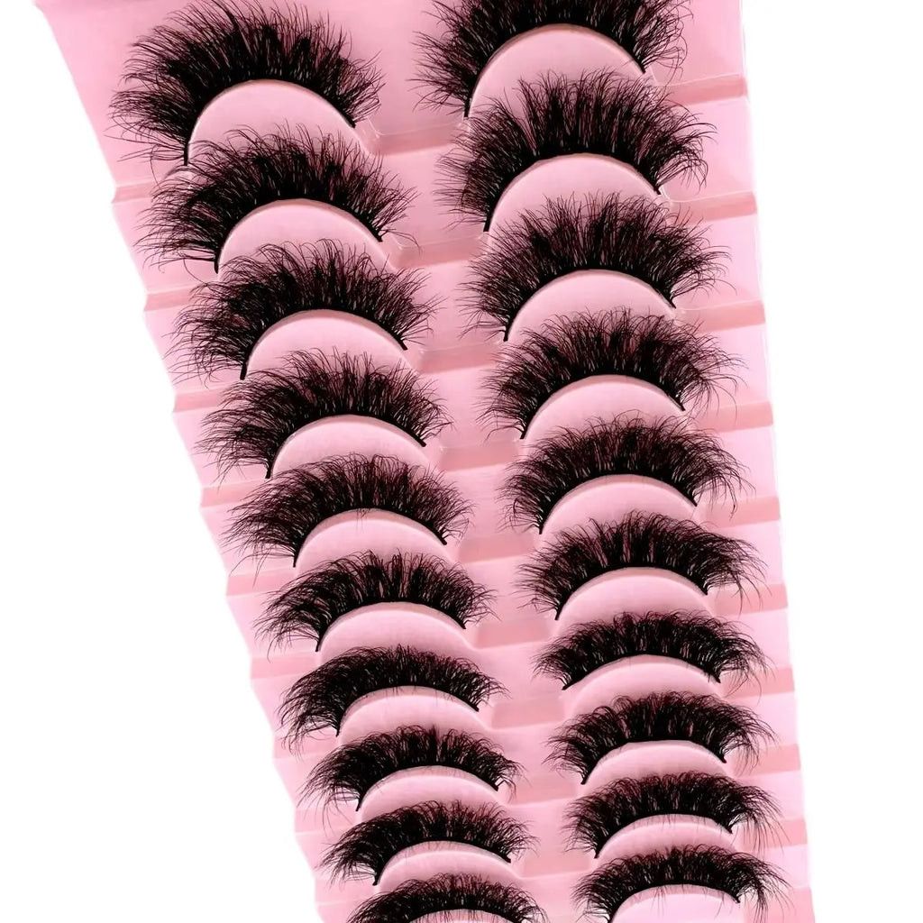 8D Mink Lashes — 10 Pairs