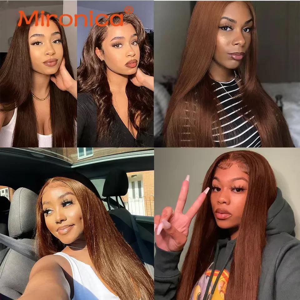 Chocolate Brown Straight Bundles