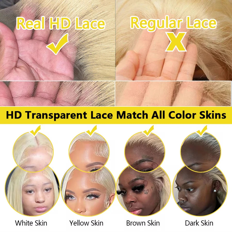 613 Honey Blonde Straight Wig — Long Lengths