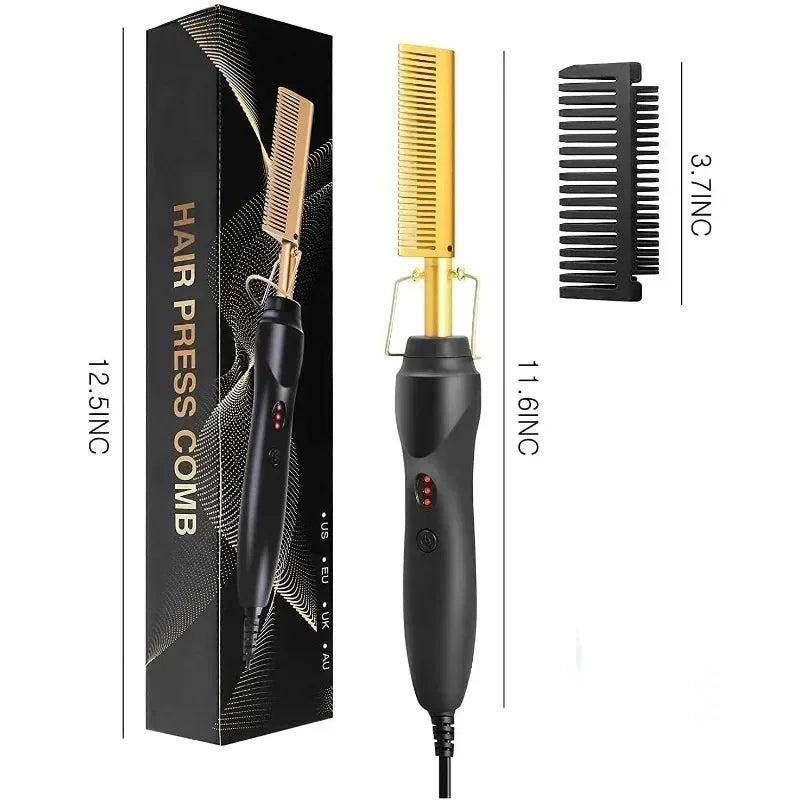 Heated Straightening Comb — Wet or Dry