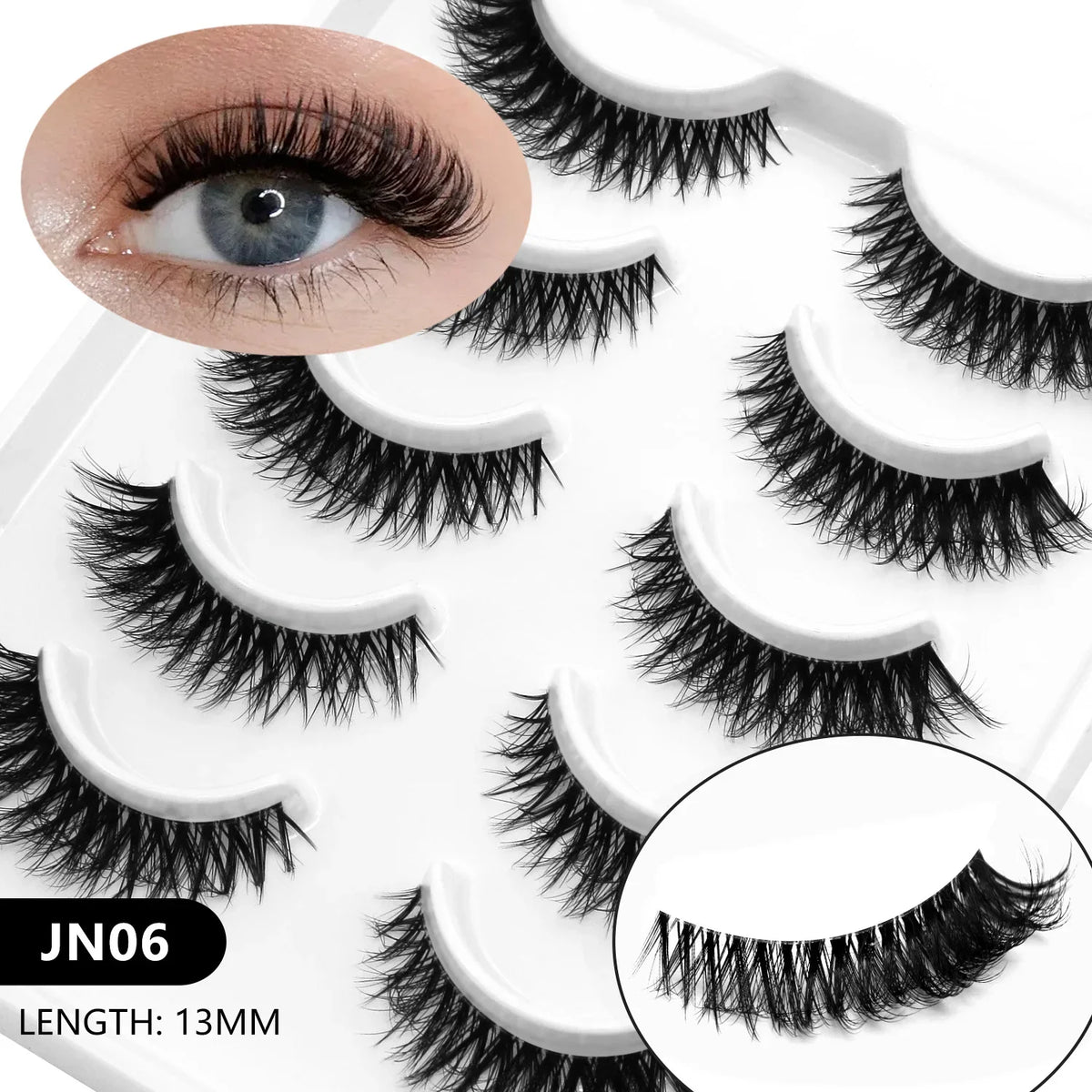 Natural Cat Eye Lashes — Soft Wispy
