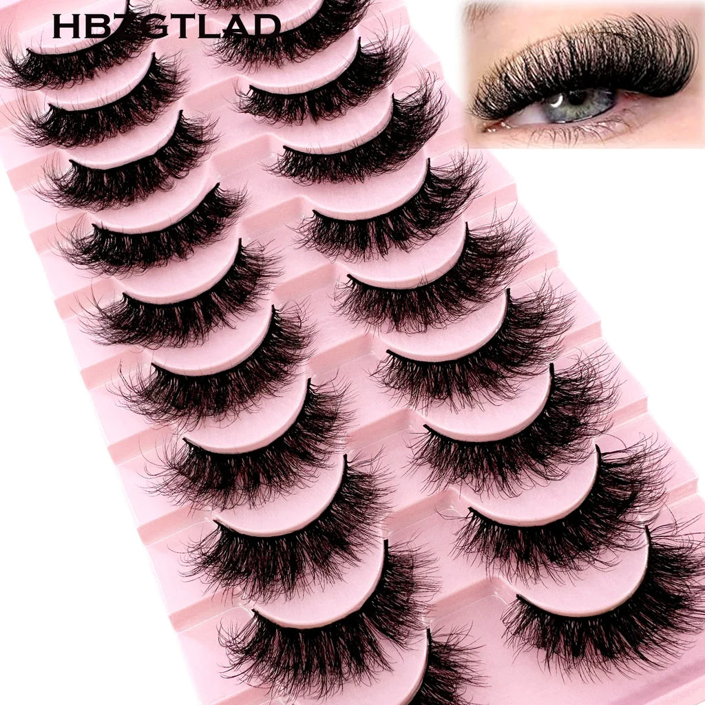 8D Mink Lashes — 10 Pairs