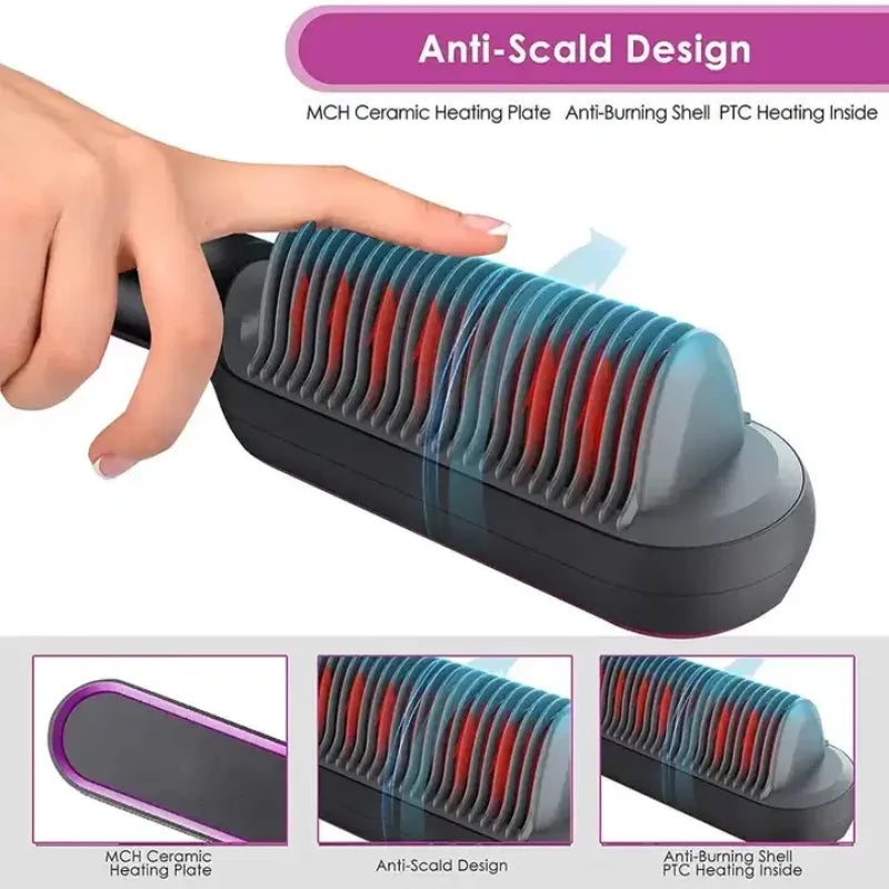 3-in-1 Straightening Brush & Dryer