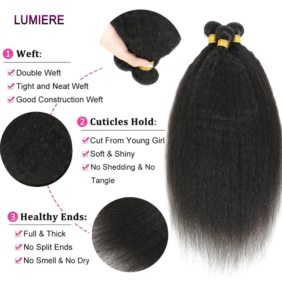 Kinky Yaki Straight Bundles