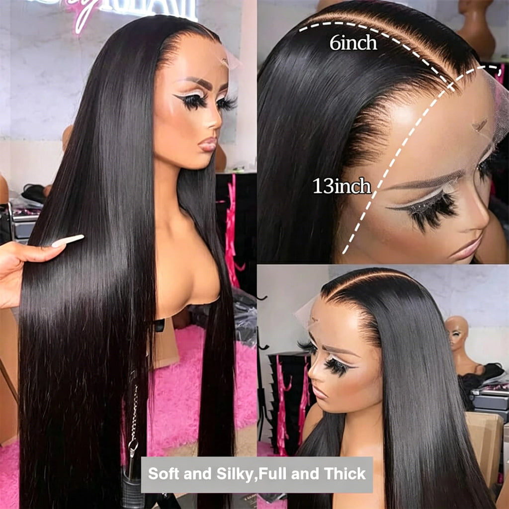 Straight Lace Front Wig — 100% Human Hair
