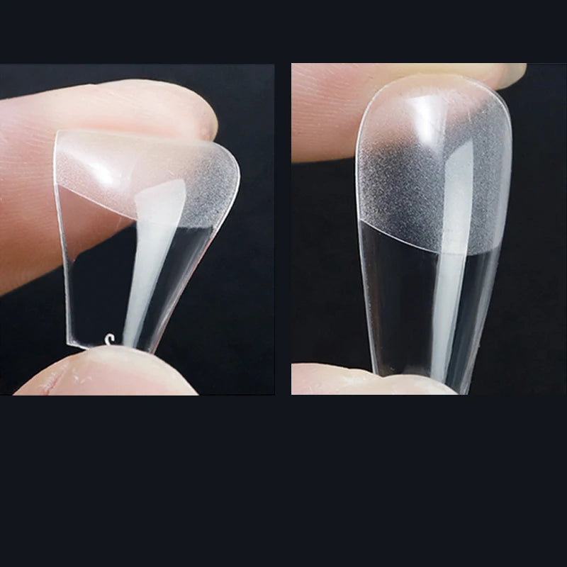 Extra Short Coffin Gel Tips — XXS