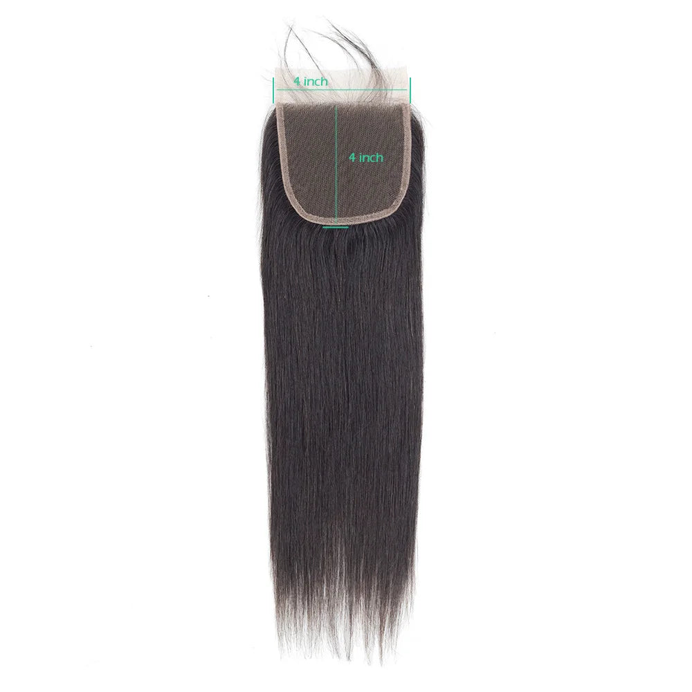 Straight Lace Closure — 100% Human Hair