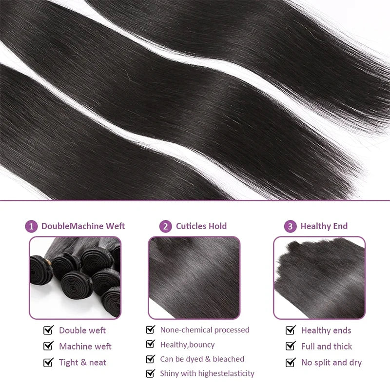 Straight Bundle Set — 100% Human Hair