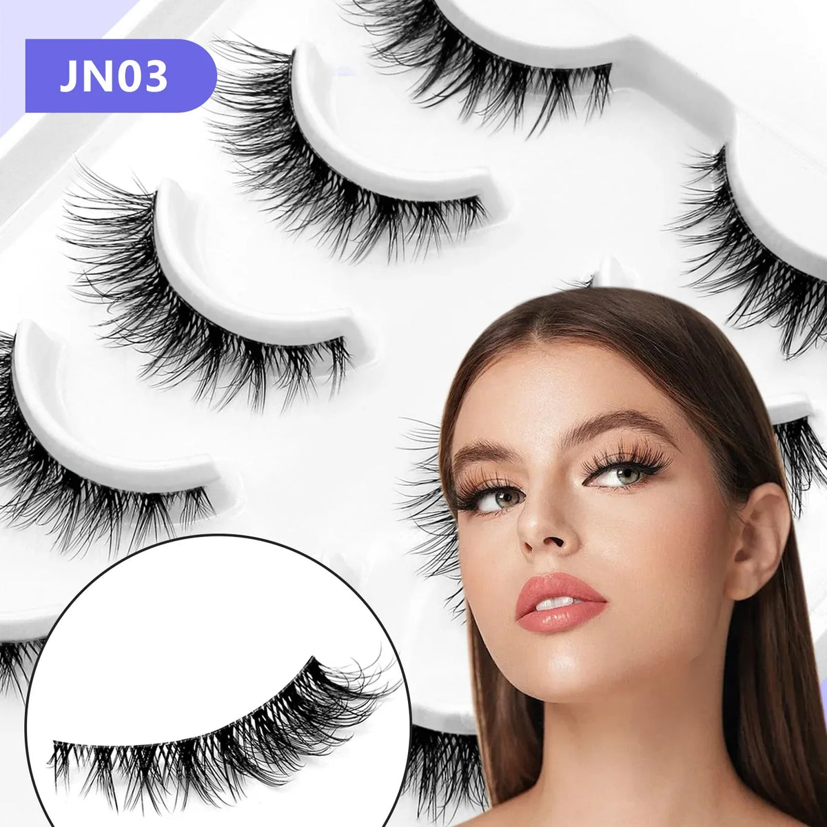 Natural Cat Eye Lashes — Soft Wispy