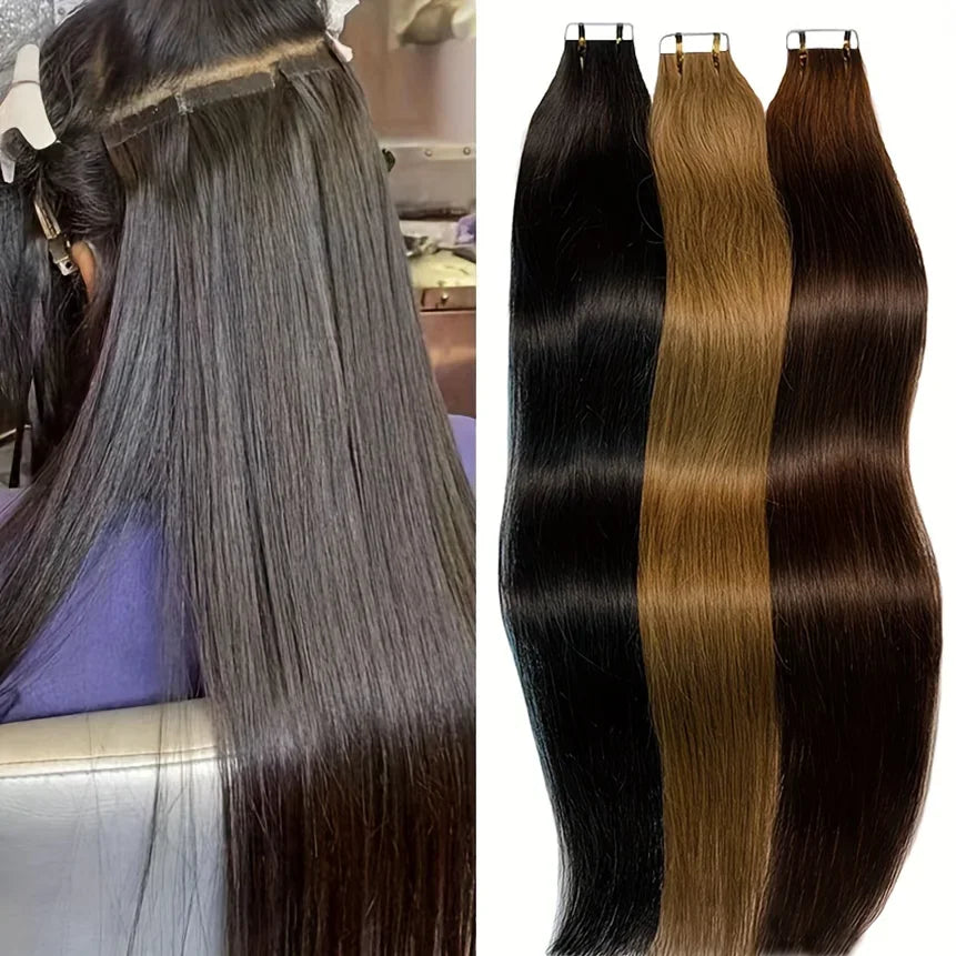 Brazilian Straight Tape-In Extensions
