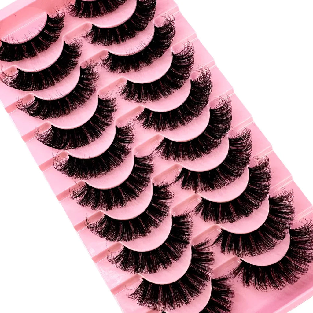 8D Mink Lashes — 10 Pairs