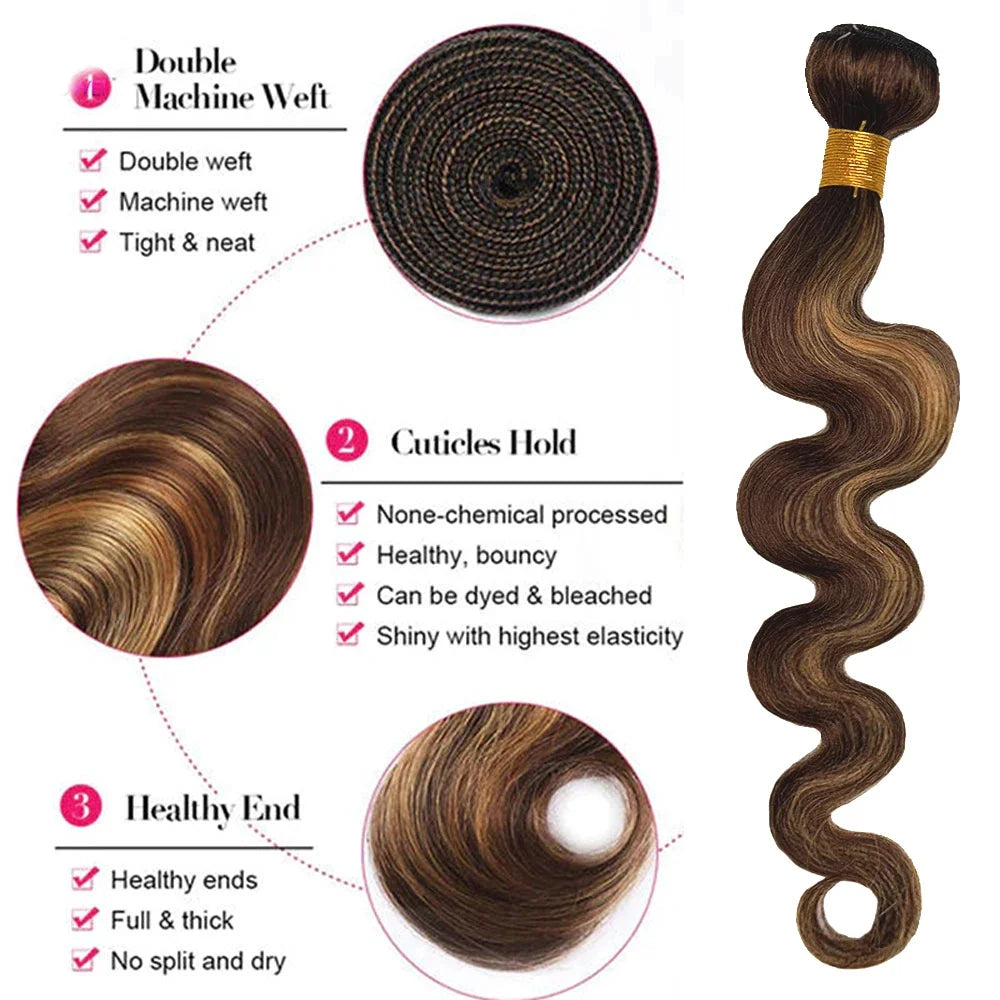 Highlight Ombre Body Wave Bundles
