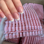 Pink French Coffin Press-Ons — 120 Piece