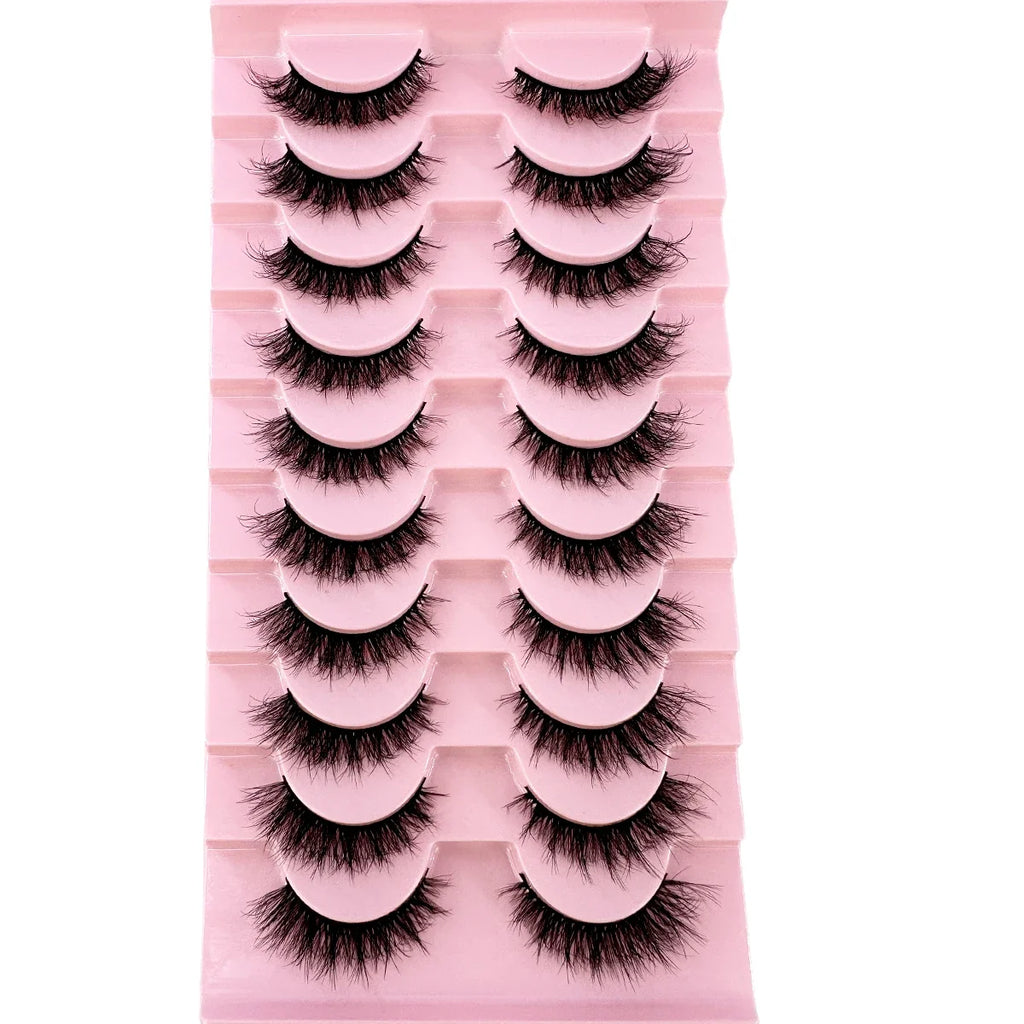 8D Mink Lashes — 10 Pairs