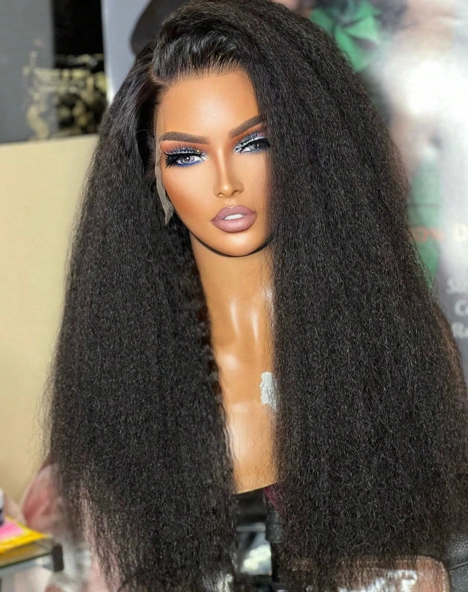 Kinky Straight Lace Front Wig — 250% Density
