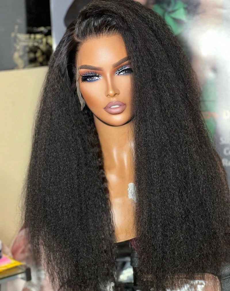 Kinky Straight Lace Front Wig — 250% Density