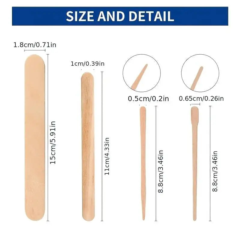 Wooden Waxing Spatulas — 500 Pack