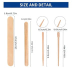 Wooden Waxing Spatulas — 500 Pack