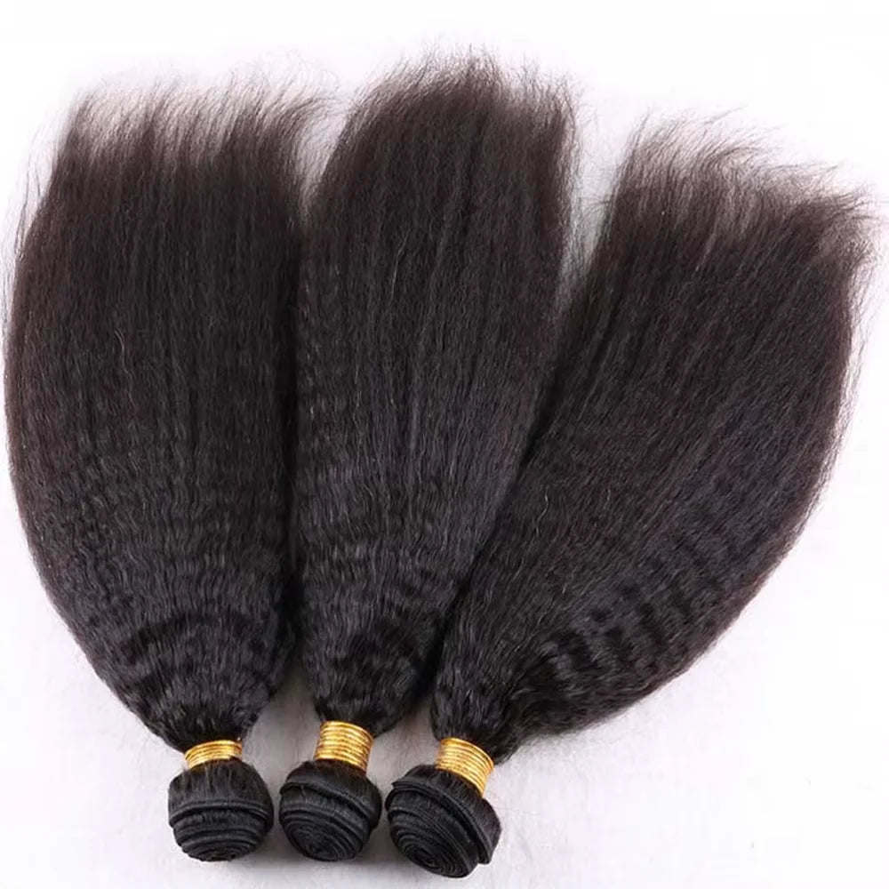 Kinky Straight Bundle Set — 100% Human Hair