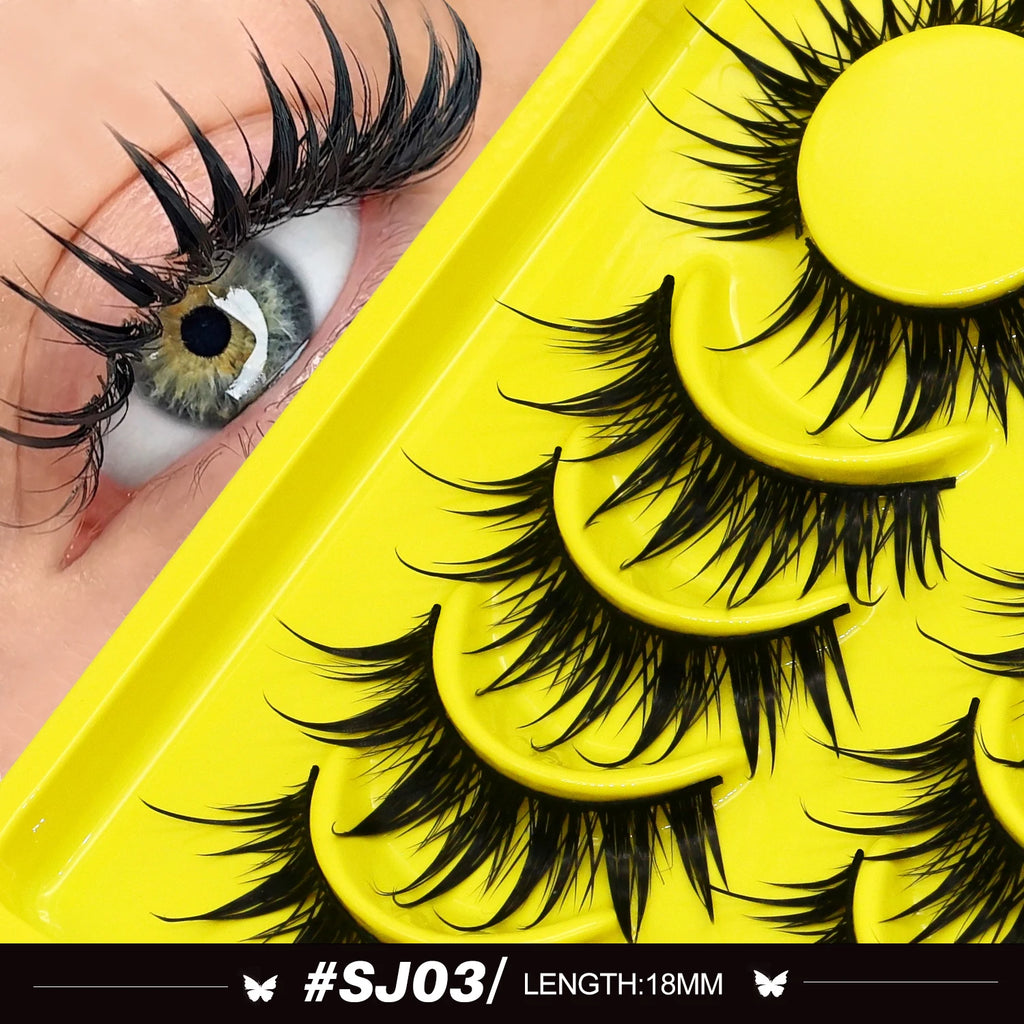 Manga Cat Eye Lashes — Wispy Spike
