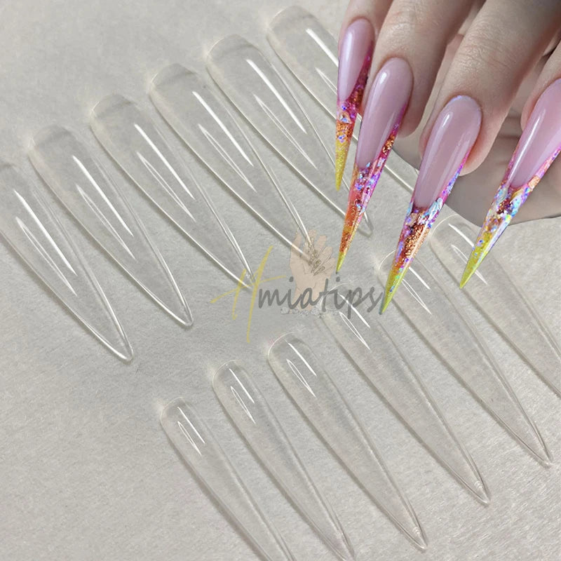 Extra Short Coffin Gel Tips — XXS