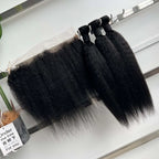 Kinky Straight Bundle Set with HD Closure