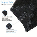 Kinky Straight Clip-In Extensions — 8 Piece