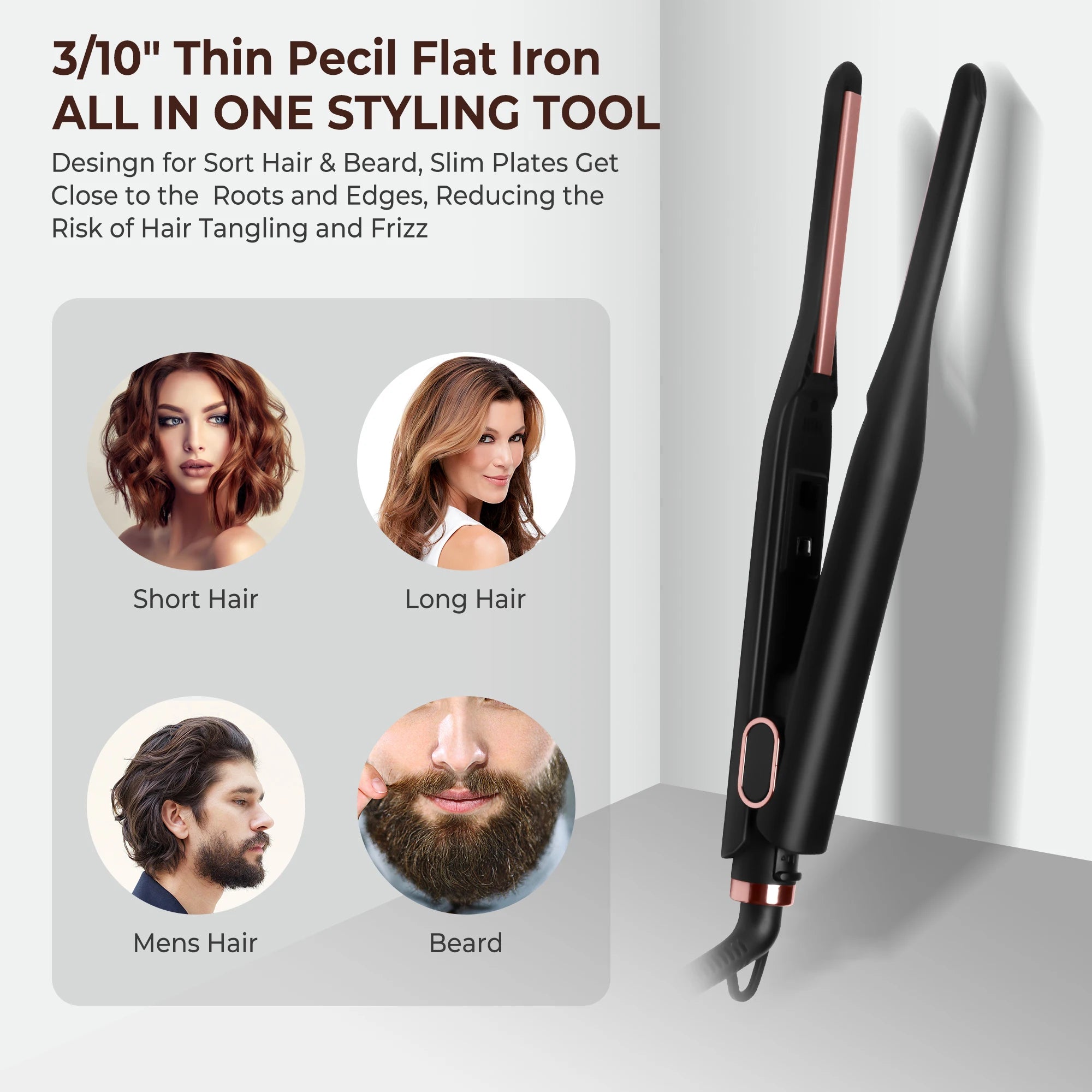 Mini Flat Iron — 3/10 Inch