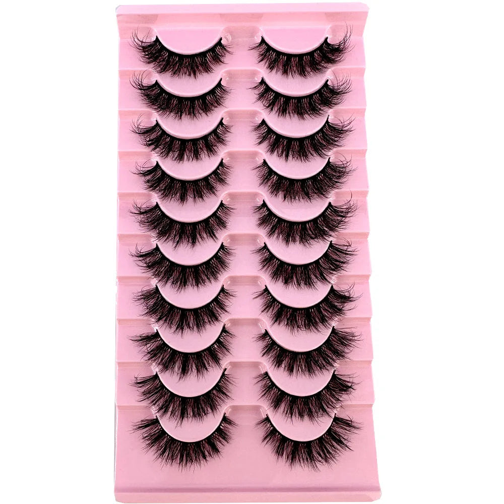 8D Mink Lashes — 10 Pairs