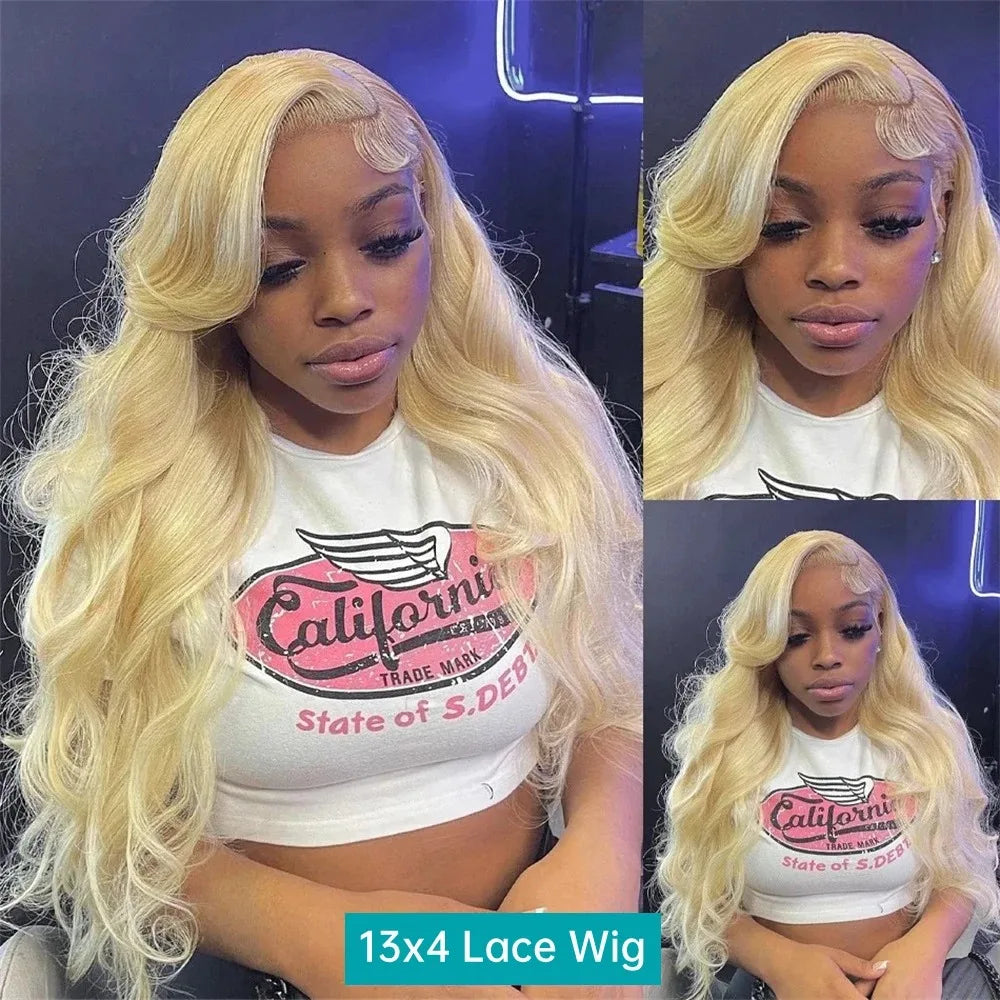 613 Blonde Body Wave Wig — 230% Density