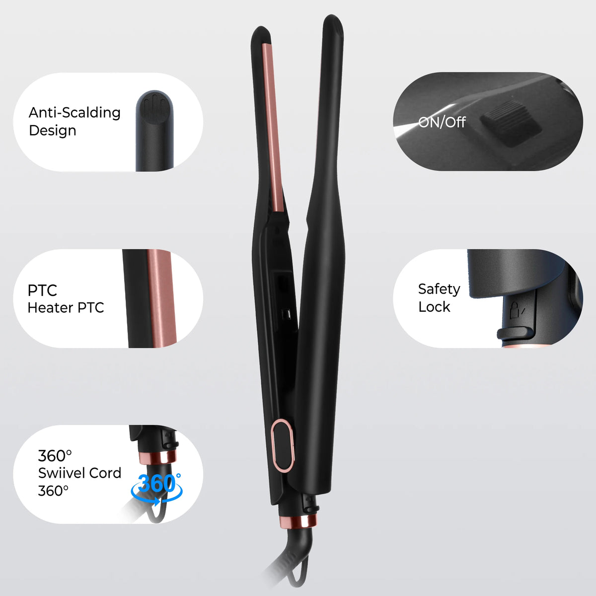 Mini Flat Iron — 3/10 Inch