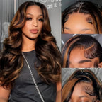 Ginger Highlight Body Wave Wig — 250% Density