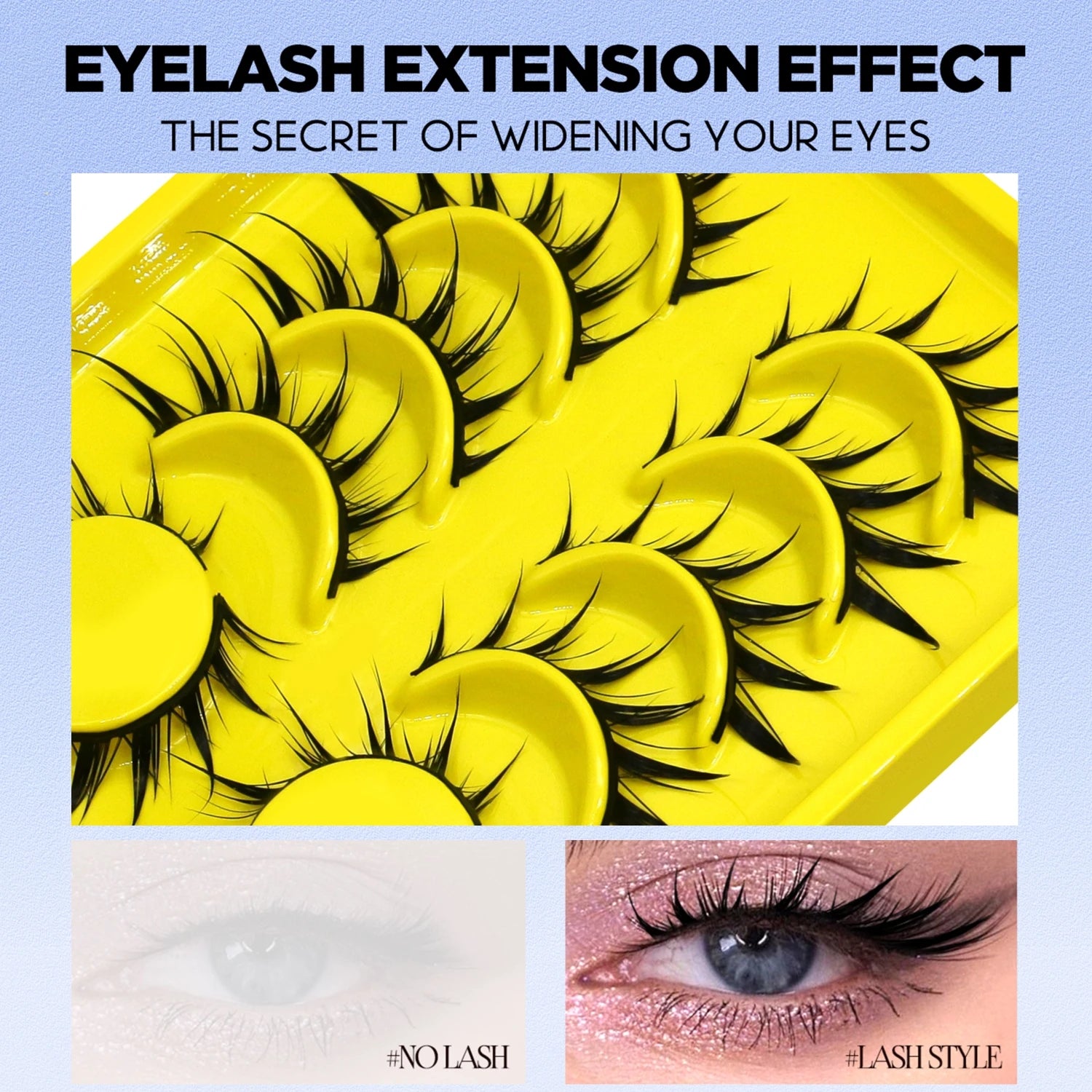 Manga Cat Eye Lashes — Wispy Spike