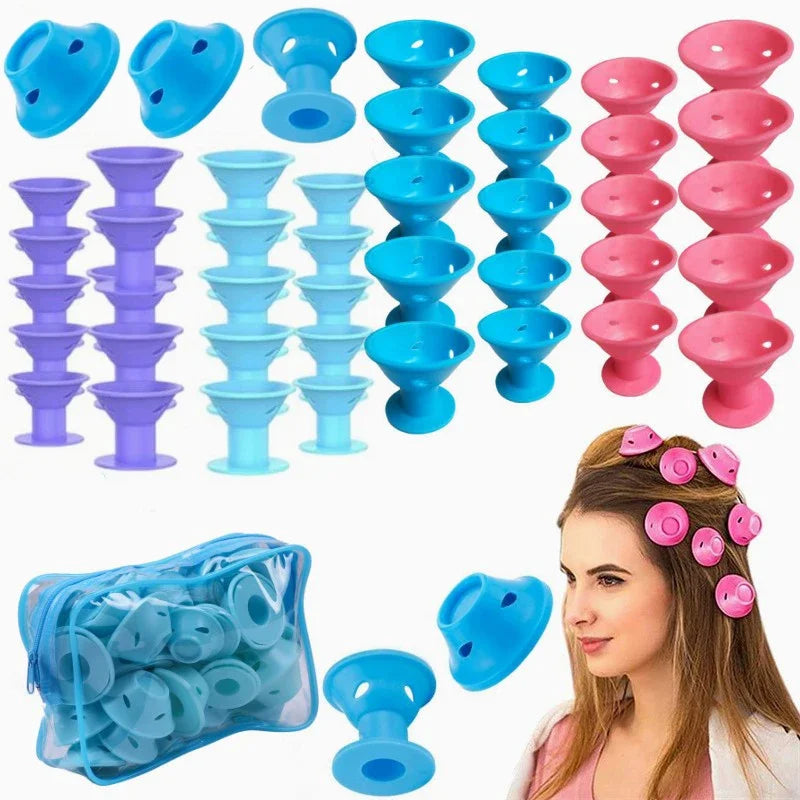 Silicone Heatless Hair Rollers