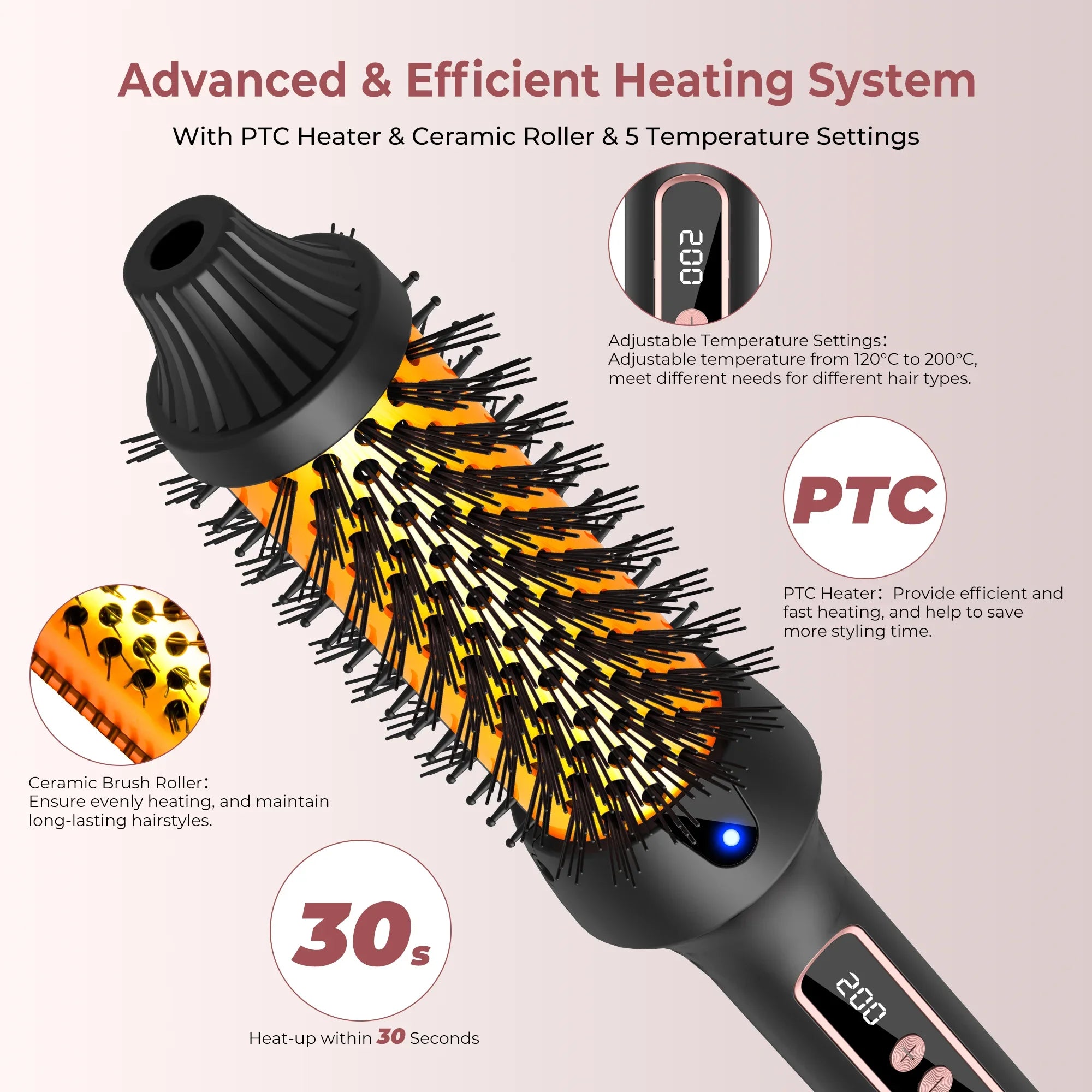 3-in-1 Heated Styling Brush