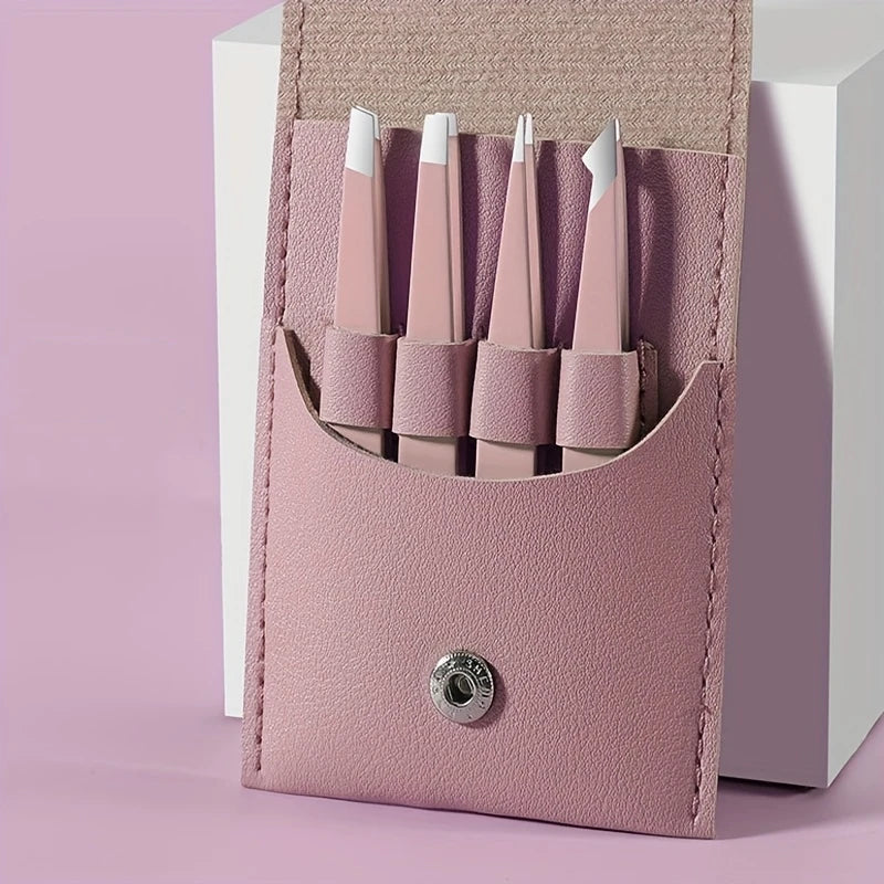 Brow Tweezers Set — 4 Piece