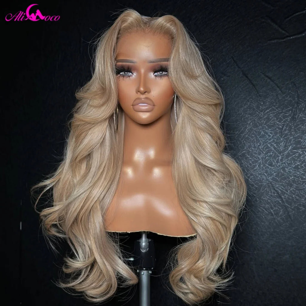 Ash Blonde Body Wave Wig — Milk Tea
