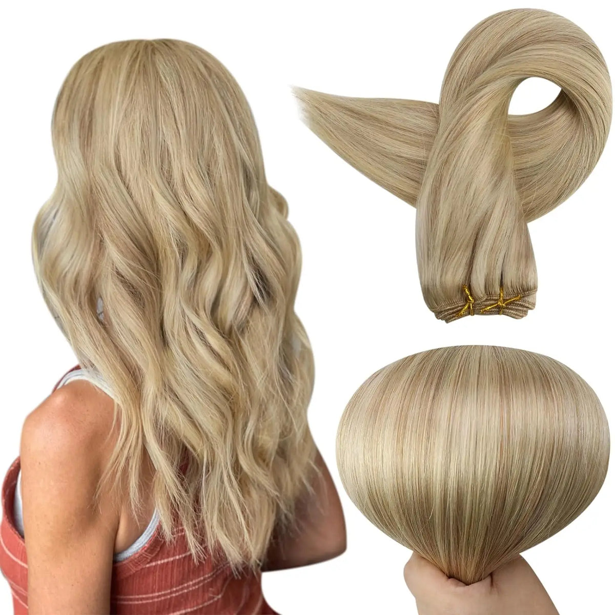 Ombre Blonde Straight Wefts — Sew-In