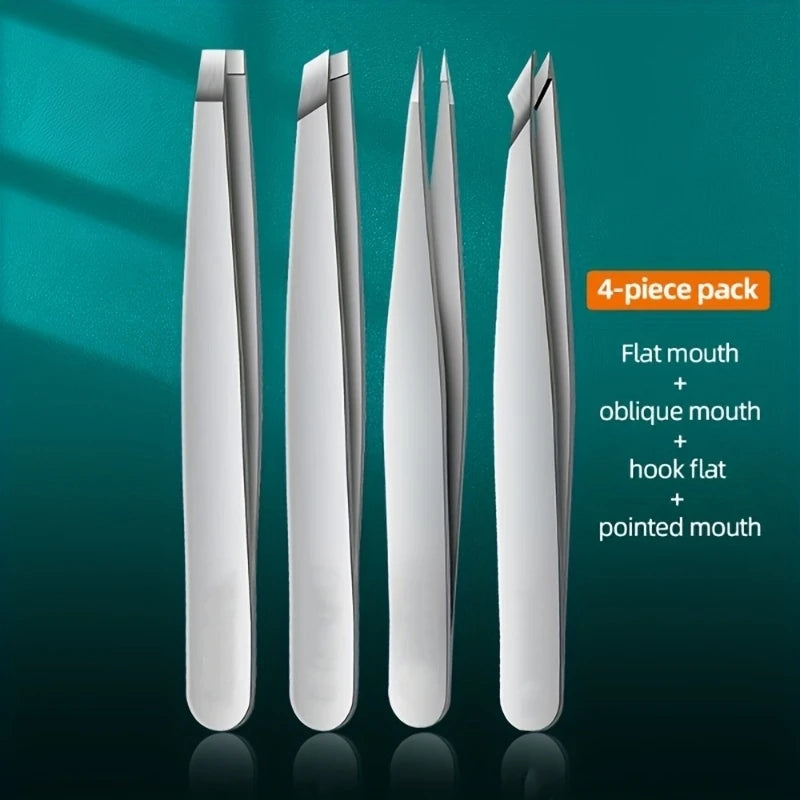 Brow Tweezers Set — 4 Piece
