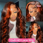 Ginger Highlight Body Wave Wig — 250% Density